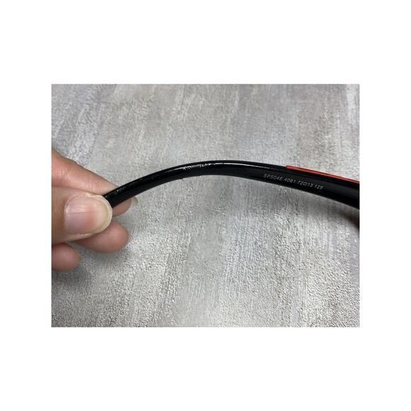 VTG Prada SPS04E Sunglasses Mens Shield Wrap Sport Designer Italy 72mm 4061 - Picture 9 of 16